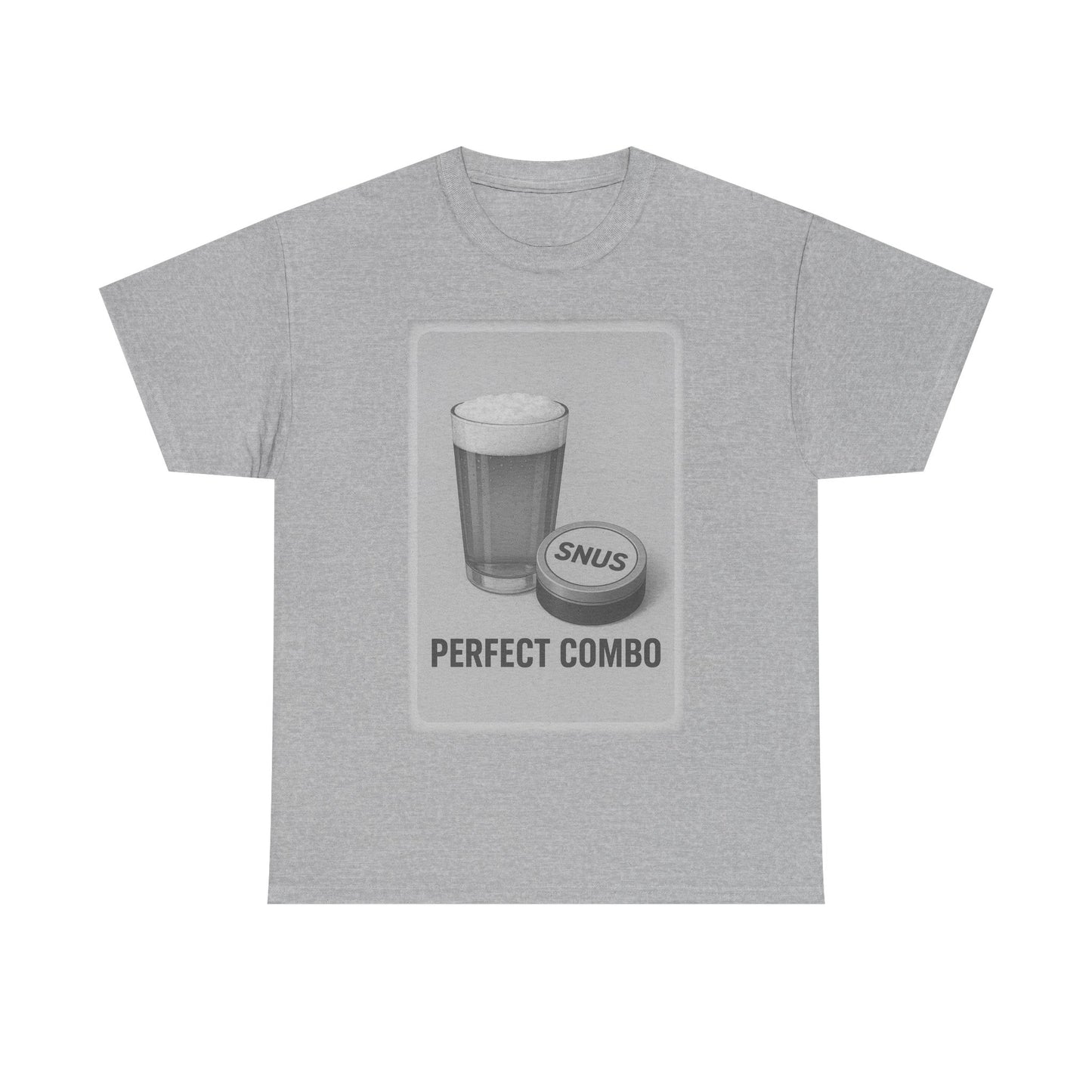 "Perfect Combo" Beer & Snus BLACK - Heavy Cotton Tee