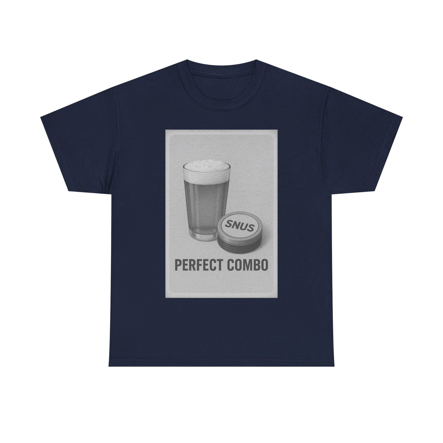 "Perfect Combo" Beer & Snus BLACK - Heavy Cotton Tee