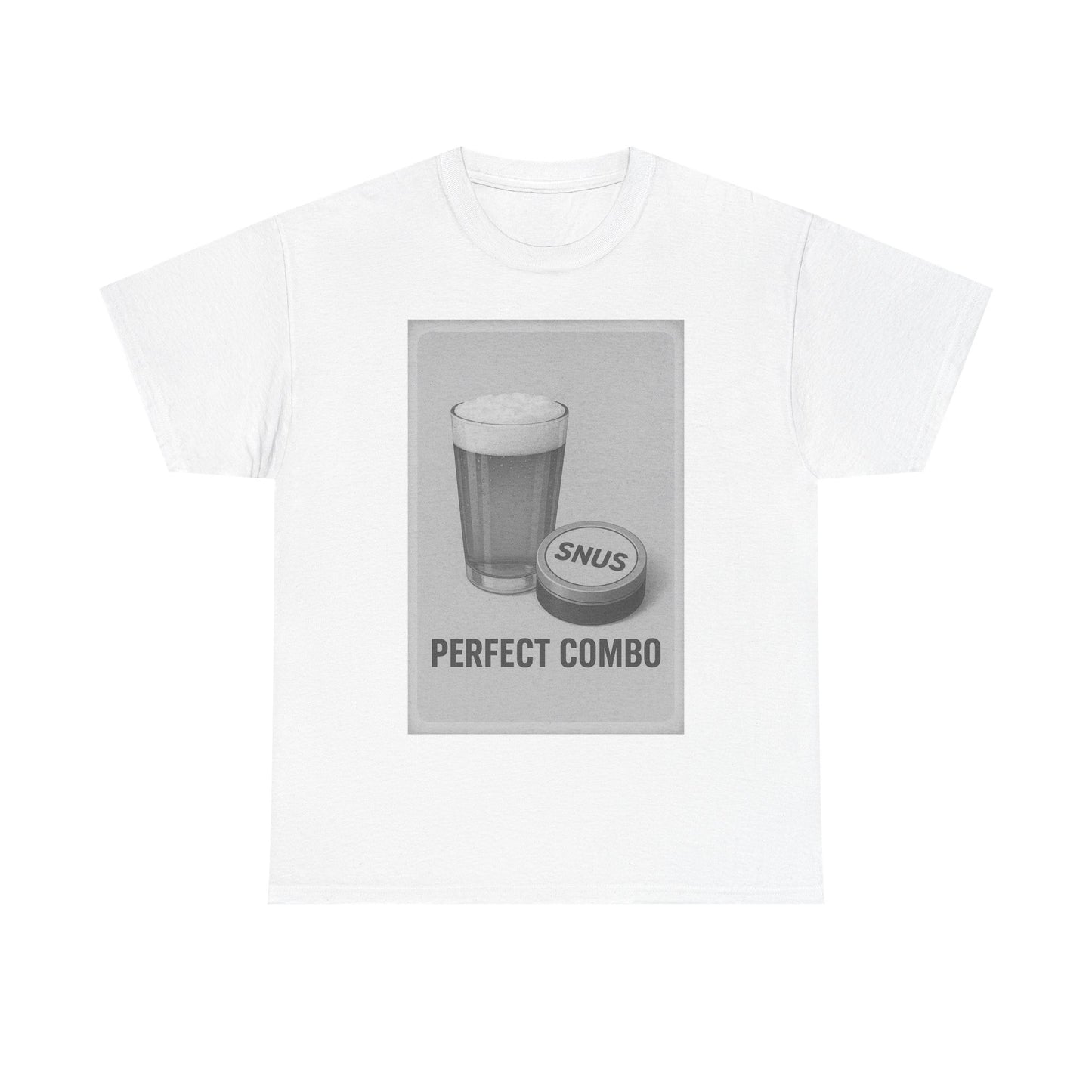 "Perfect Combo" Beer & Snus BLACK - Heavy Cotton Tee