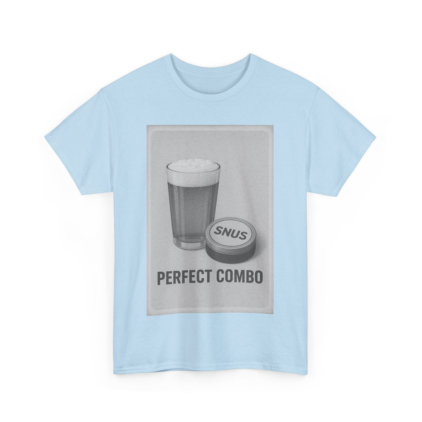 "Perfect Combo" Beer & Snus BLACK - Heavy Cotton Tee
