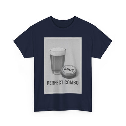 "Perfect Combo" Beer & Snus BLACK - Heavy Cotton Tee