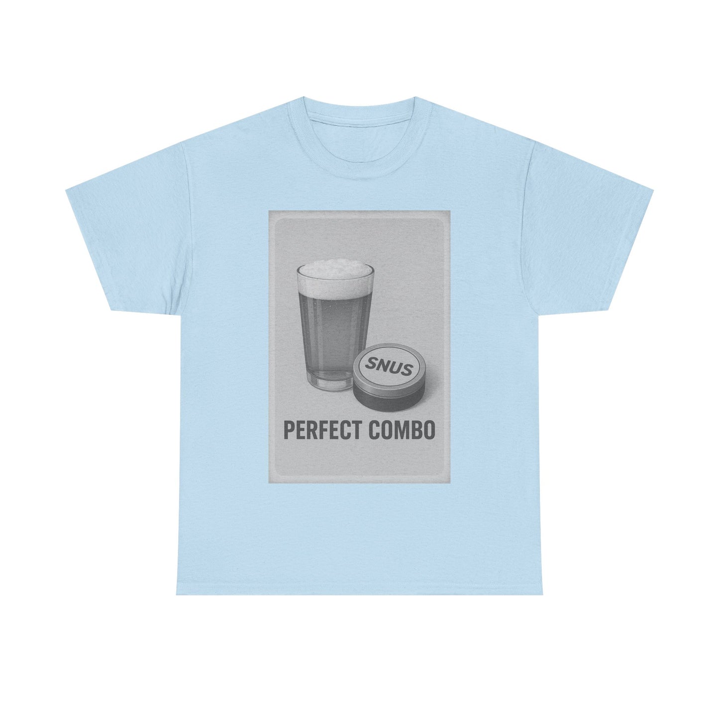 "Perfect Combo" Beer & Snus BLACK - Heavy Cotton Tee