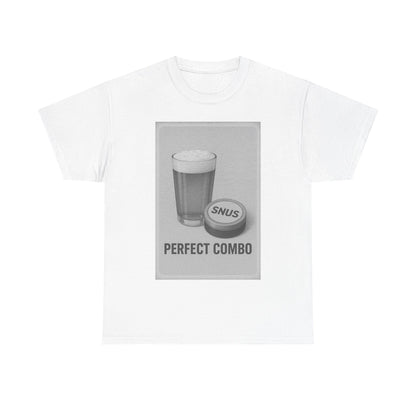 "Perfect Combo" Beer & Snus BLACK - Heavy Cotton Tee